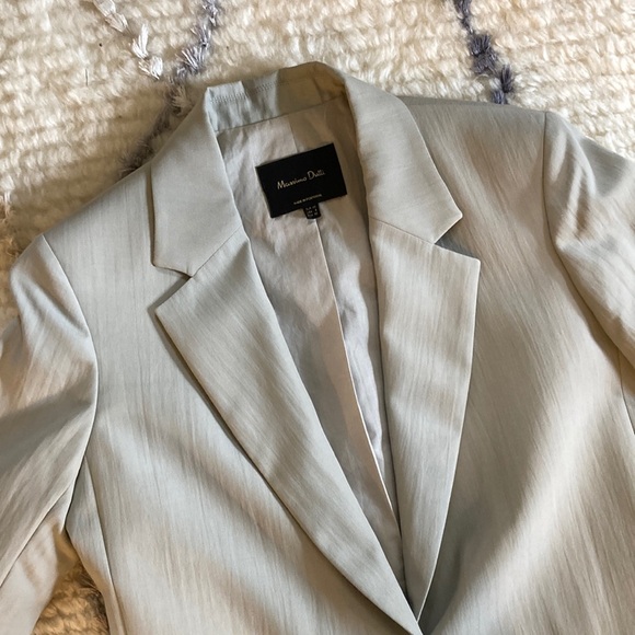 Massimo Dutti Light Gray Blazer - Picture 6 of 7